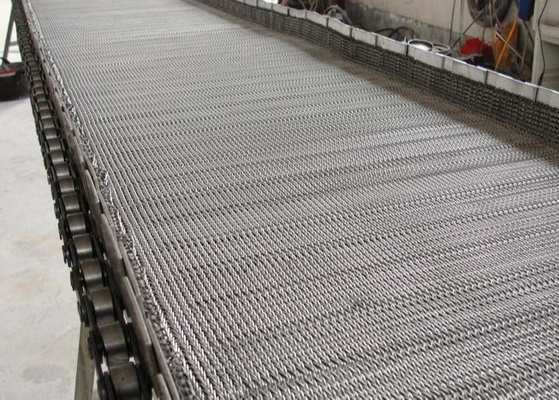 Spiral Wire Perforated Chain Mesh Conveyor Belt Carbon Steel