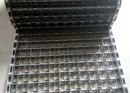 Chain Link 304 Flat Wire Mesh Belt For Washing Vegetables Conveyor