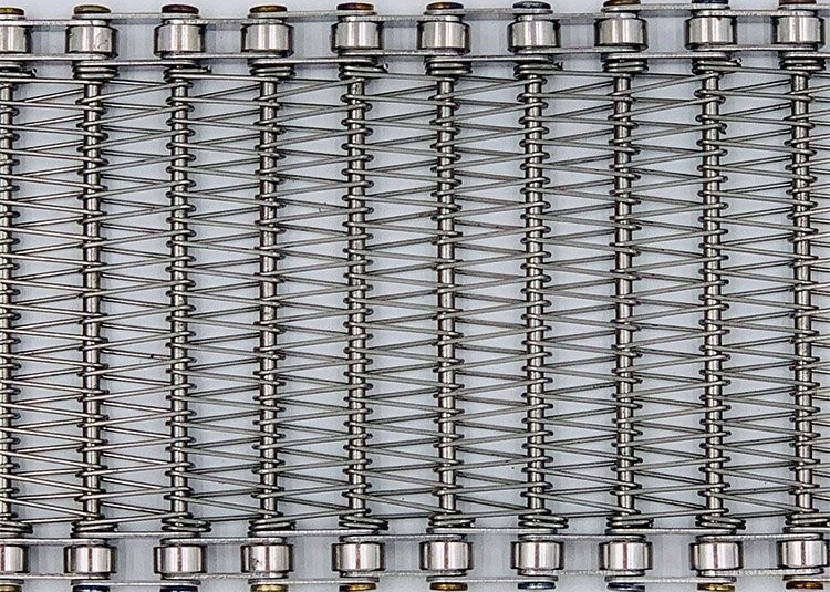 Food Processing Fruit Drying Stainless Chain Link Balance Spiral Wire Belt