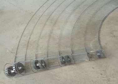 CE SGS Pass SS304 Flat Flex Mesh Belt For Steamed Bread Oven , Long Life