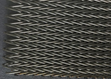 High Density 201 Stainless Steel Mesh Belt , Food Grade Wire Mesh Screws Conveyor
