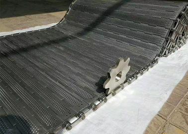 316L SS Plate Link Conveyor Belt Simple Structure Glass Bottling Filling