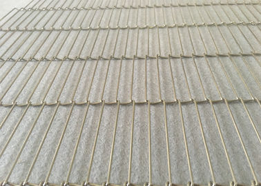 Flexible Anti Rust SS Flat Flex Conveyor Belt Seafood Conveying 0-500 Degrees