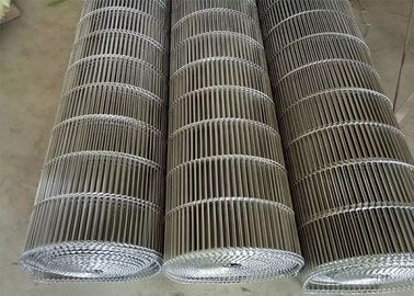 Food Cooling Enrober Wire Belt Heavy Load Anti Acid Flat Carrying Surface