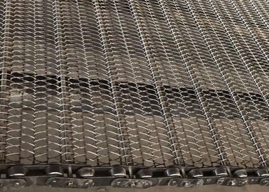 Food Processing Chain Link Conveyor Systems 304 Food Grade Stainless Steel