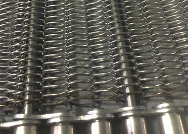 304 / 316 Sus Spiral Mesh Belt Food Grade For Conveying And Drying Food