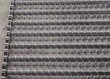 Flexible Spiral Mesh Belt Acid Resistance For Fast - Frozen Food Industry