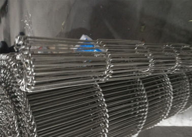 Enrober Wire Mesh Chain Conveyor , Ladder Conveyor Belt Large Open Area