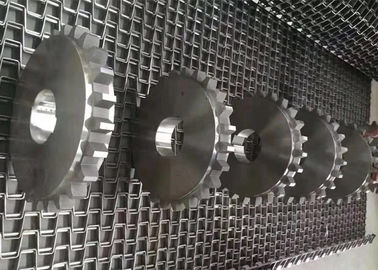 Professional Chain Mesh Conveyor Belt , Steel Mesh Belt 304/316 Stainless