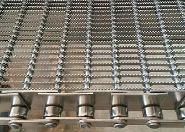 Pan Cake Baking Woven Eye Link Mesh Conveyor Belt With 316 Stainless Steel
