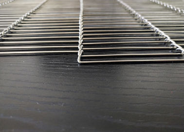Cookies Frying Food Grade Flat Flex Belts , Wire Mesh Belt 304 Stainless Steel