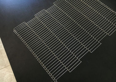 304SS Metal Flat Flex Conveyor Belt High Load Capacity Acid Resistance
