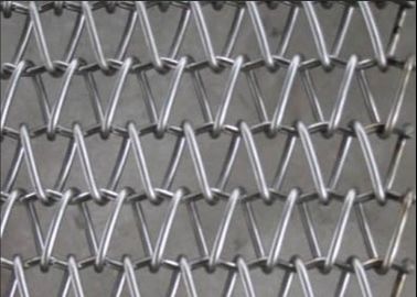 Nuts Drying Chain 316 Stainless Steel Mesh Conveyor Belt For 300mm Belt Width