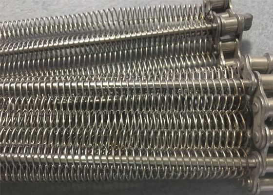 Acid - Resisting Stainless Steel Chain Mesh Conveyor Belt To Transporting Products
