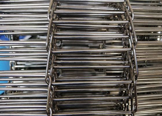 Customized Flat Flex Conveyor Belt , Steel Mesh Conveyor Belt Long Life