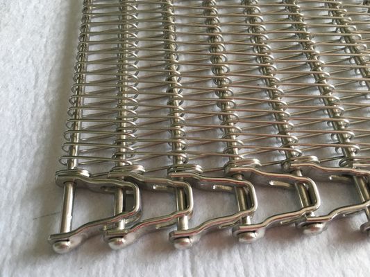 Bread Cooling Oven 2mm Ss304 Spiral Conveyor Belt