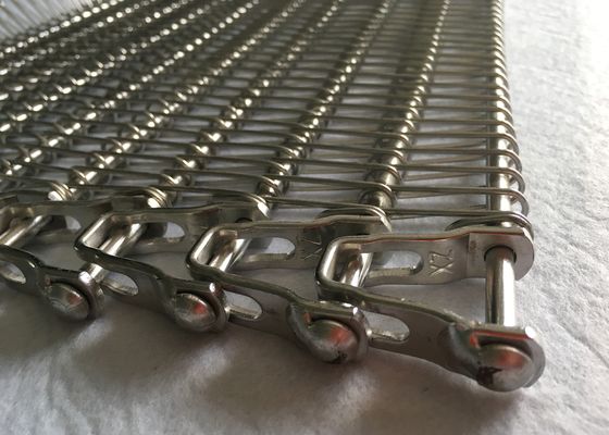 Food Processing Industry Stainless Steel 1.2mm Spiral Mesh Belt