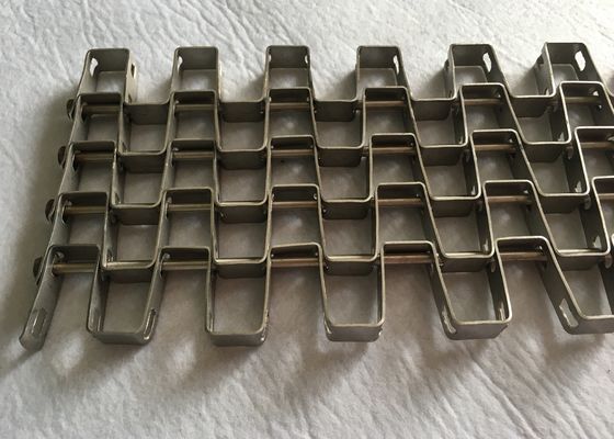Anti Rust 304 Stainless Steel 100mm Flat Wire Mesh Belt