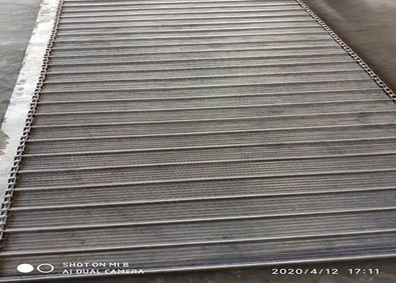 Instant Noodles Oven 304 Stainless Steel 2mm Chain Mesh Conveyor Belt
