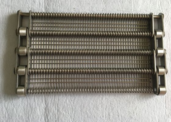 Vegetables Blanching Oven SUS316L Spiral Mesh Belt