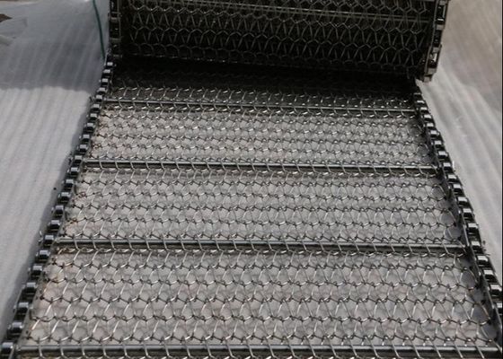 800mm Chain Length Stainless 201 Spiral Mesh Belt