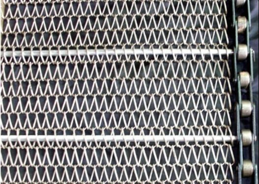 304 Stainless Steel Spiral Mesh Belt For Filtering And Clearing Fruits
