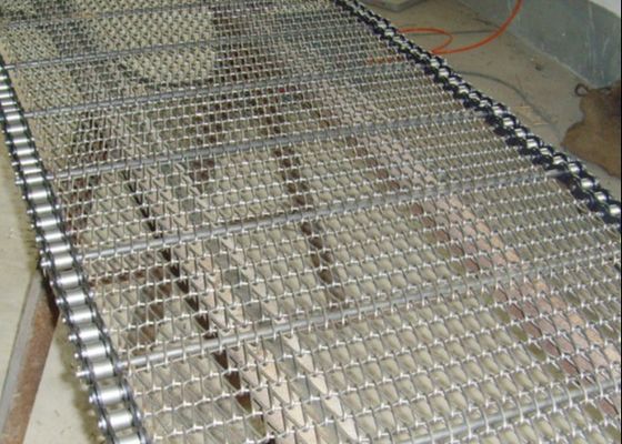 304 Stainless Steel Plain Weave Chain Conveyor Belt
