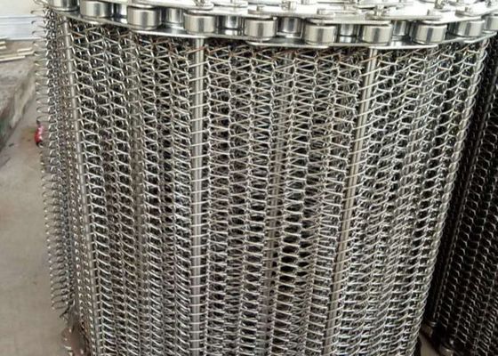 Vegetable Sorting 316l Stainless Steel Spiral Mesh Belt
