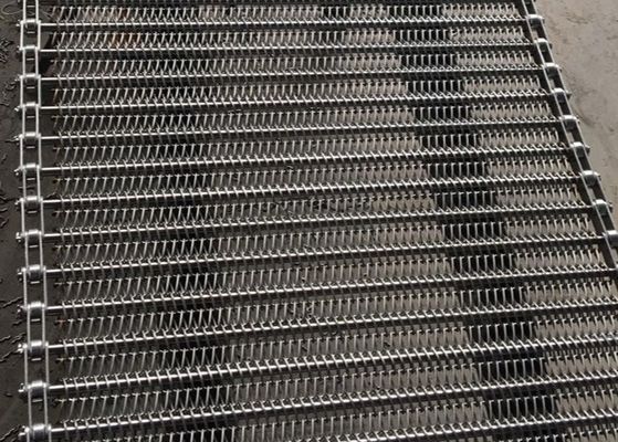 Fried Food Oven 2 Mm Thickness Stainless Steel Conveyor Chain Belting