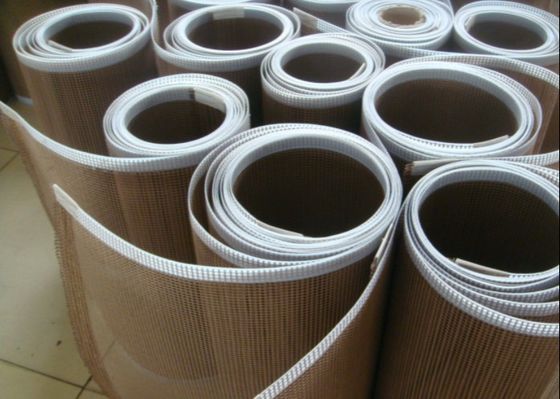Uv Curing Machine  Conveyor Belts , 1x1 FDA Ptfe Mesh Belt