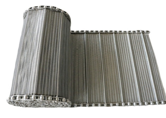 Flexible Sus304 Cooling Device Spiral Mesh Belt