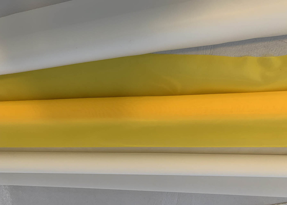 100% Nylon Roll 110 Mesh 43t White Yellow Color For T Shirt Printing