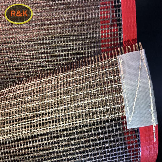 1mm 2mm 4mm Aperture Coated Fiberglass Conveyor Belts For Food Industry 0