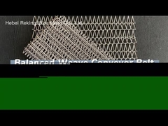 Balanced weave spiral mesh belt