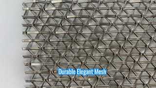 Stainless Steel Decorative Mesh Durable Structure Elegant Woven Metal Decorative Mesh