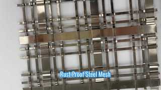 Architectural Style High Strength Rust Proof Stainless Steel Decorative Mesh