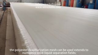 Polyester Desulfurization Mesh Work Shop