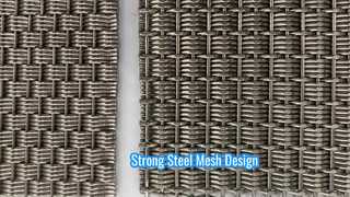 Corrosion Resistant High Strength Woven Structure Stainless Steel Decorative Mesh