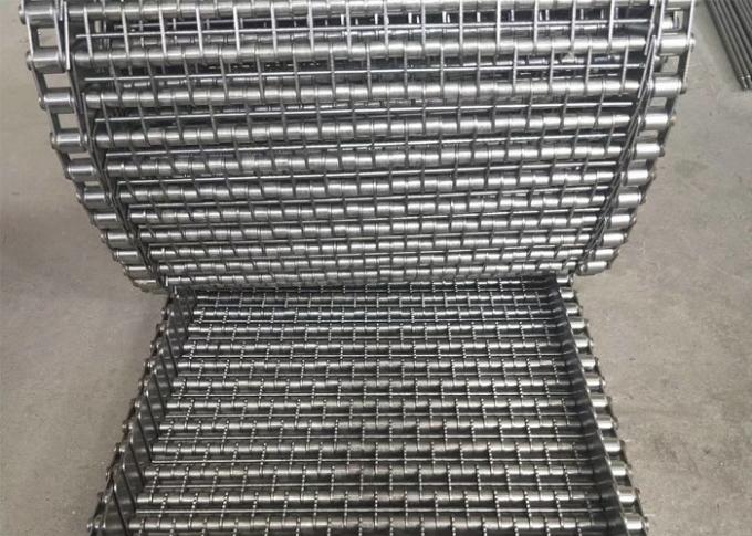 304 Food Grade Eye Link Conveyor Belt Drying Vegetables And Fruits 0