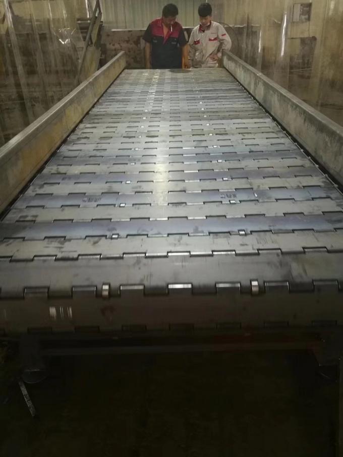Perforated Plate Conveyor Belt High Carbon Steel Protection Baffles Width 300-2000mm 1